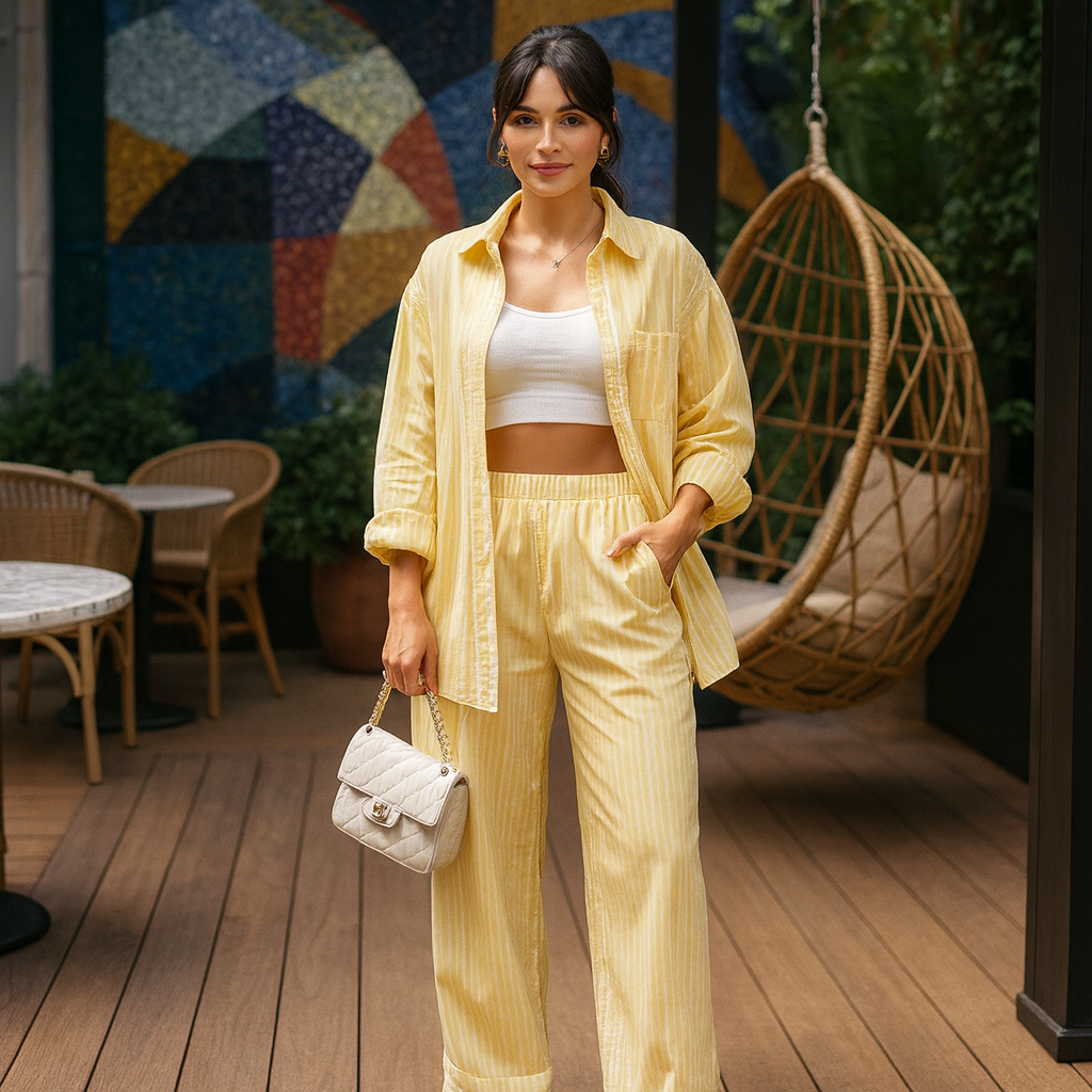 Zweiteiliges – Bluse lang + Hose Streetwear