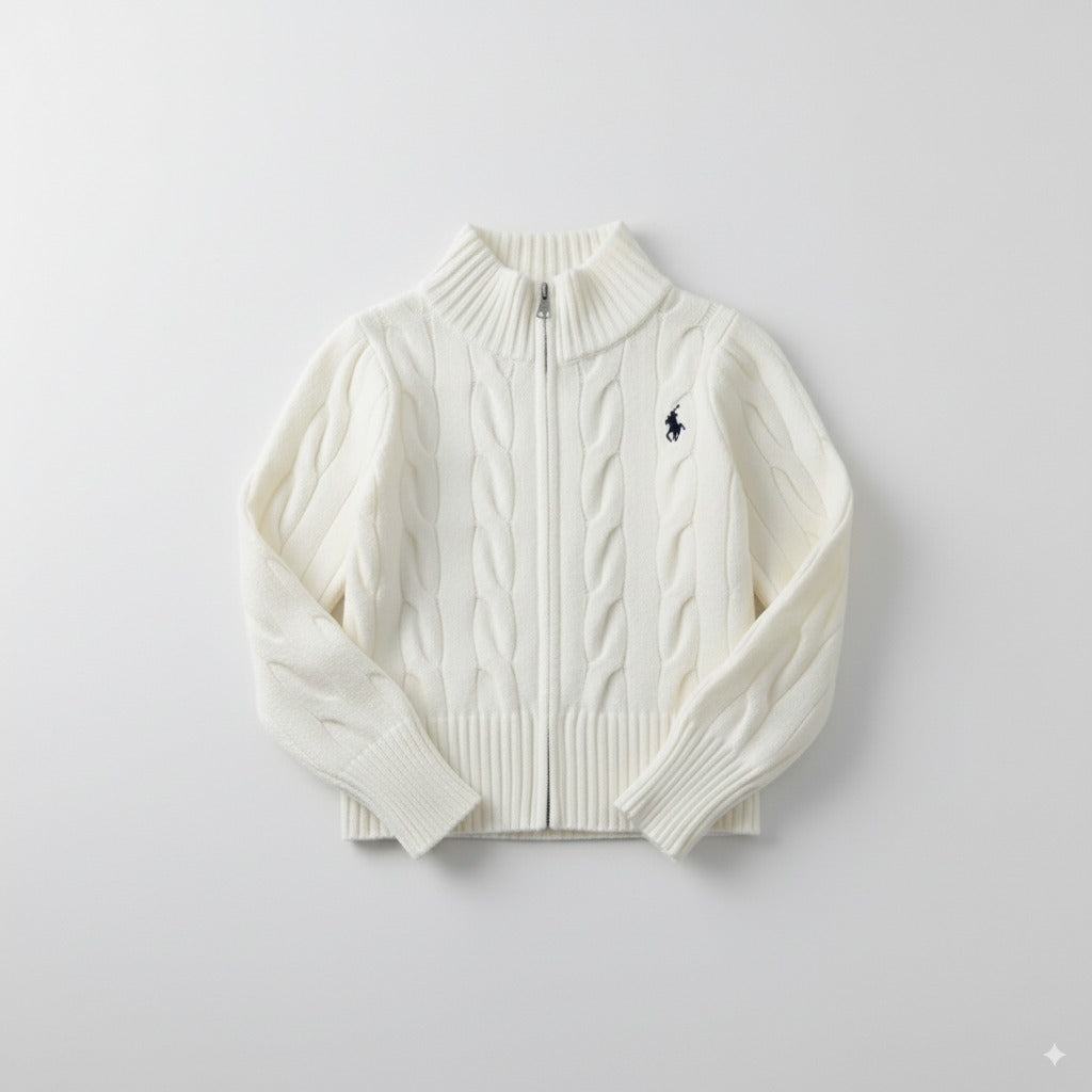 Zeitlos™ R.L  – Strickjacke Stickerei