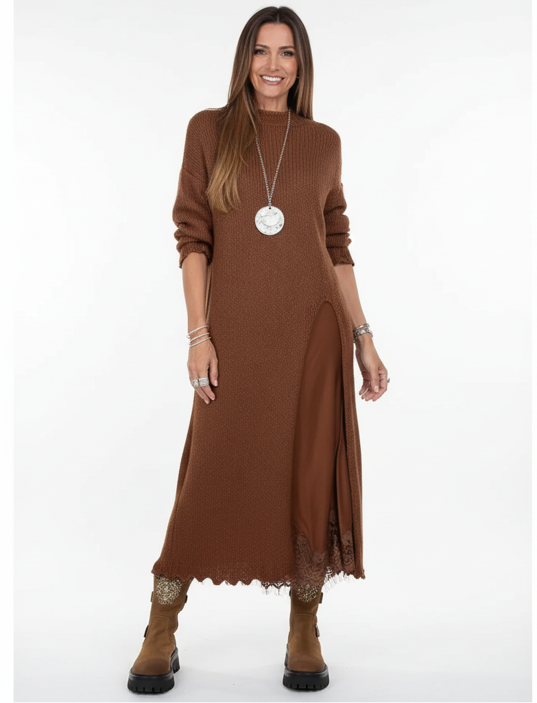 Damen Hosenträger Innenkleed + Pullover Casual Kostüm