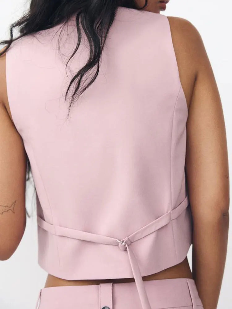 Zweiteiliges – Weste + High-Waist-Hose Vintage